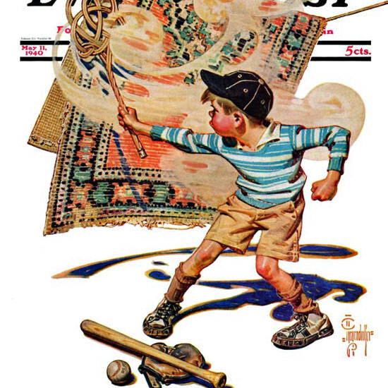JC Leyendecker Saturday Evening Post Beater 1940_05_11 Copyright crop | Best of 1940s Ad and Cover Art