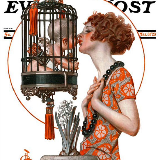 JC Leyendecker Saturday Evening Post Cupid 1923_03_31 Copyright crop | Best of 1920s Ad and Cover Art