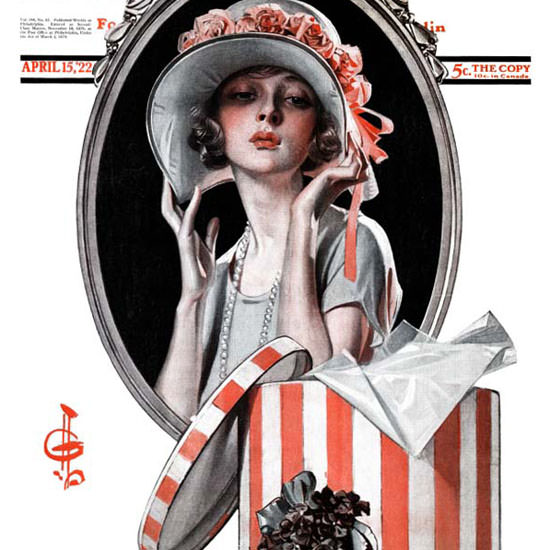 JC Leyendecker Saturday Evening Post Easter 1922_04_15 Copyright crop | Best of Vintage Cover Art 1900-1970