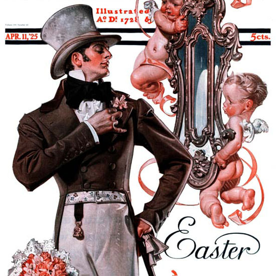 JC Leyendecker Saturday Evening Post Easter 1925_04_11 Copyright crop | Best of Vintage Cover Art 1900-1970