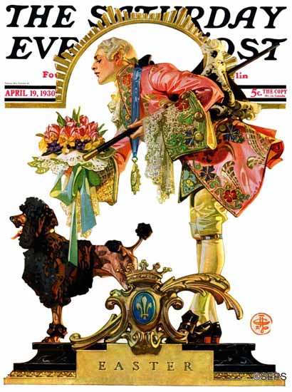 JC Leyendecker Saturday Evening Post Easter 1930_04_19 | The Saturday Evening Post Graphic Art Covers 1892-1930