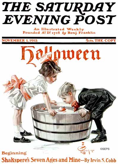 JC Leyendecker Saturday Evening Post Halloween 1913_11_01 | Mad Men Art ...