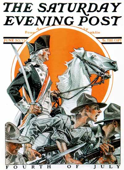 JC Leyendecker Saturday Evening Post July 4th 1917_06_30 | The Saturday Evening Post Graphic Art Covers 1892-1930