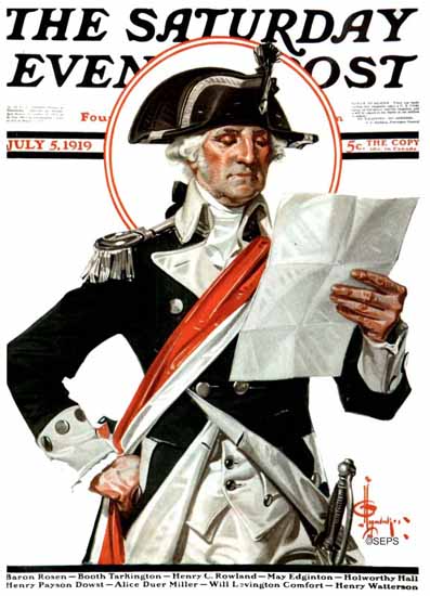 JC Leyendecker Saturday Evening Post July 4th 1919_07_05 | The Saturday Evening Post Graphic Art Covers 1892-1930
