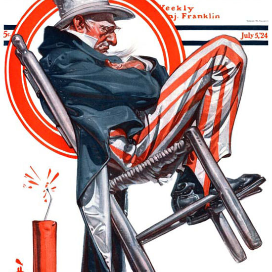 JC Leyendecker Saturday Evening Post July 4th 1924_07_05 Copyright crop | Best of 1920s Ad and Cover Art