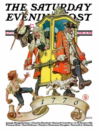 JC Leyendecker Saturday Evening Post July 4th 1928_06_30 | The Saturday Evening Post Graphic Art Covers 1892-1930
