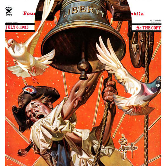JC Leyendecker Saturday Evening Post Liberty 1935_07_06 Copyright crop | Best of Vintage Cover Art 1900-1970