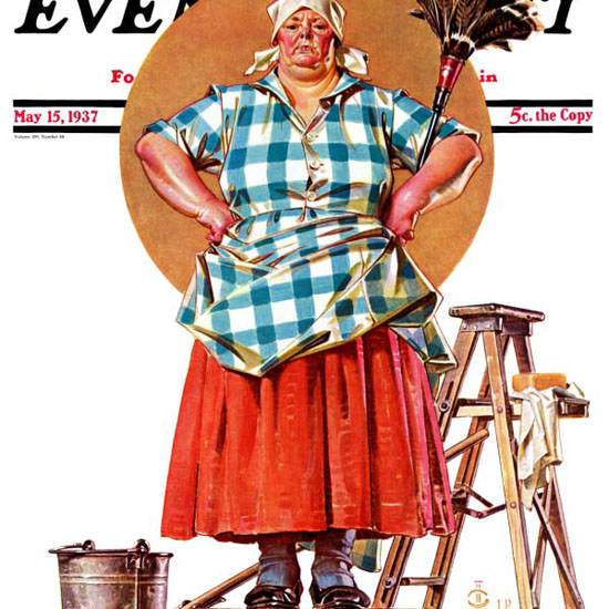 JC Leyendecker Saturday Evening Post Queen 1937_05_15 Copyright crop | Best of Vintage Cover Art 1900-1970