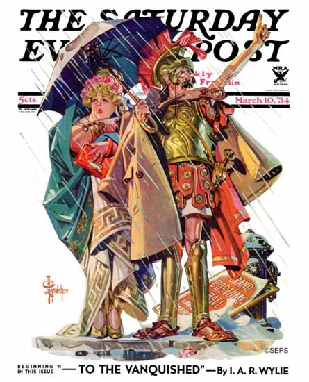 JC Leyendecker Saturday Evening Post Roman Costumes 1934_03_10 | The Saturday Evening Post Graphic Art Covers 1931-1969