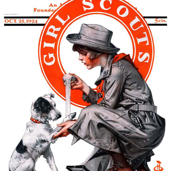 JC Leyendecker Saturday Evening Post Scouts 1924_10_25 Copyright crop | Best of 1920s Ad and Cover Art
