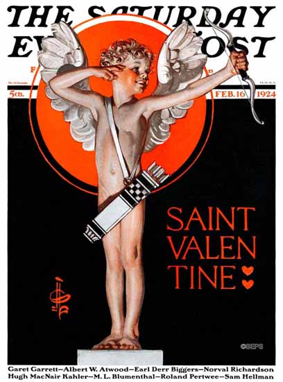 JC Leyendecker Saturday Evening Post St Valentine 1924_02_16 | The Saturday Evening Post Graphic Art Covers 1892-1930