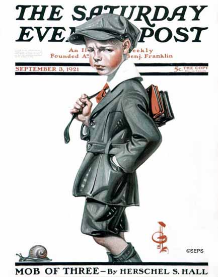 JC Leyendecker Saturday Evening Post The Snail 1921_09_03 | The Saturday Evening Post Graphic Art Covers 1892-1930