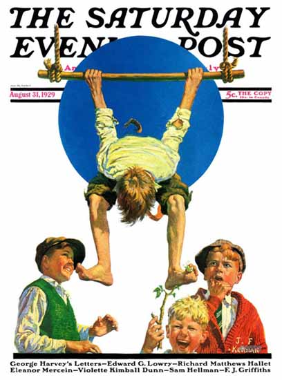 JF Kernan Cover Artist Saturday Evening Post 1929_08_31 | The Saturday Evening Post Graphic Art Covers 1892-1930