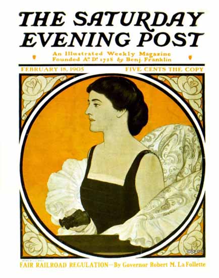 JJ Gould Cover Artist Saturday Evening Post 1905_02_18 | The Saturday Evening Post Graphic Art Covers 1892-1930