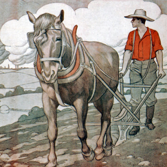 JJ Gould Saturday Evening Post The Shadow 1903_09_19 Copyright crop | Best of 1891-1919 Ad and Cover Art