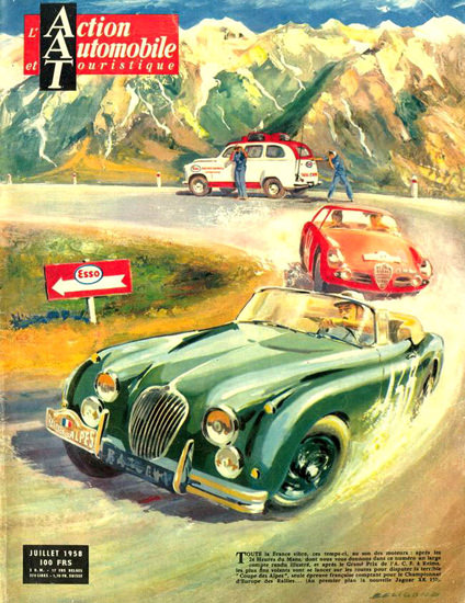 Jaguar XK 150 Coupe Des Alpes Esso 1958 | Vintage Cars 1891-1970