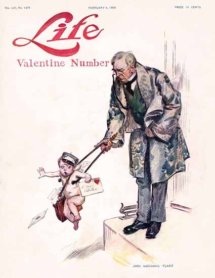 James Montgomery Flagg Life Humor Magazine 1909-02-04 Copyright | LIFE 1891-1936 James Montgomery Flagg Life Humor Magazine 1909-02-04 Copyright | Life Magazine Graphic Art Covers 1891-1936