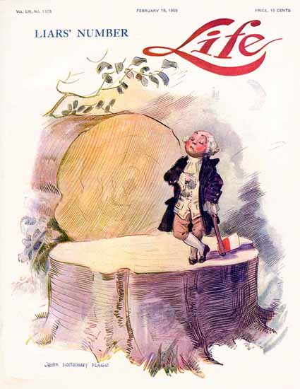 James Montgomery Flagg Life Humor Magazine 1909-02-18 Copyright | LIFE 1891-1936 James Montgomery Flagg Life Humor Magazine 1909-02-18 Copyright | Life Magazine Graphic Art Covers 1891-1936