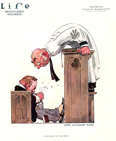 James Montgomery Flagg Life Humor Magazine 1912-09-26 Copyright | LIFE 1891-1936 James Montgomery Flagg Life Humor Magazine 1912-09-26 Copyright | Life Magazine Graphic Art Covers 1891-1936