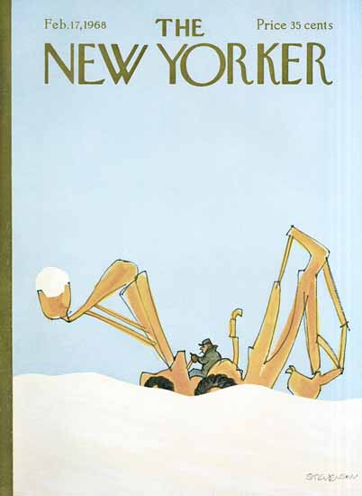 James Stevenson The New Yorker 1968_02_17 Copyright | The New Yorker Graphic Art Covers 1946-1970