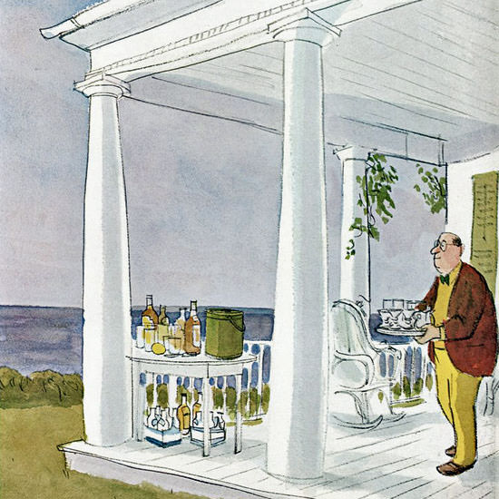 James Stevenson The New Yorker 1968_08_31 Copyright crop | Best of 1960s Ad and Cover Art