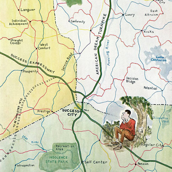 James Stevenson The New Yorker 1969_05_31 Copyright crop | Best of 1960s Ad and Cover Art