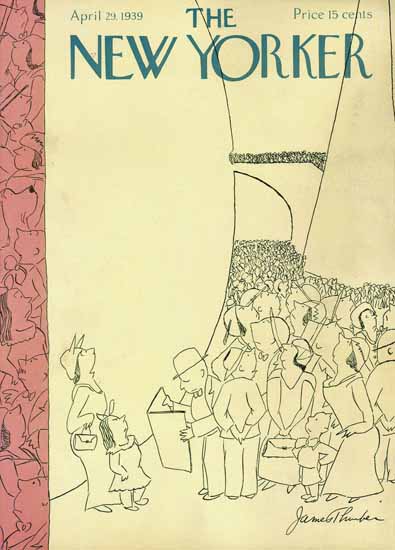 James Thurber The New Yorker 1939_04_29 Copyright | The New Yorker Graphic Art Covers 1925-1945