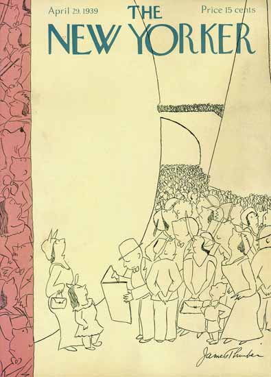James Thurber The New Yorker 1939_04_29 Copyright | The New Yorker Graphic Art Covers 1925-1945