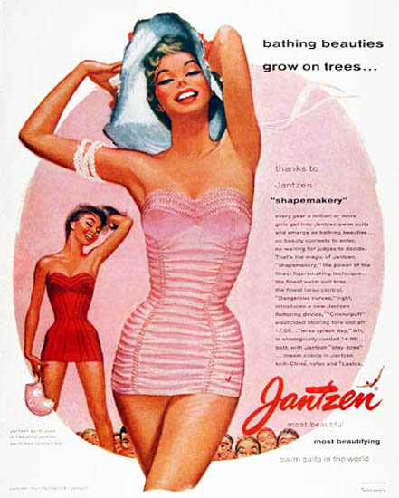 Jantzen Bathing Beauties ShapeMakery | Sex Appeal Vintage Ads and Covers 1891-1970