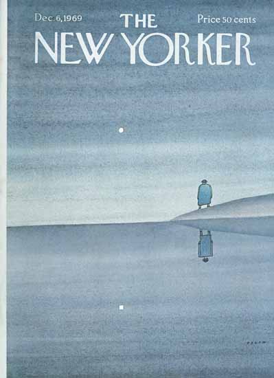 Jean-Michel Folon The New Yorker 1969_12_06 Copyright | The New Yorker Graphic Art Covers 1946-1970