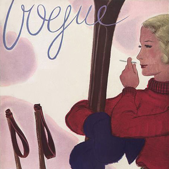Jean Pages Vogue Cover 1933-12-15 Copyright crop | Best of Vintage Cover Art 1900-1970