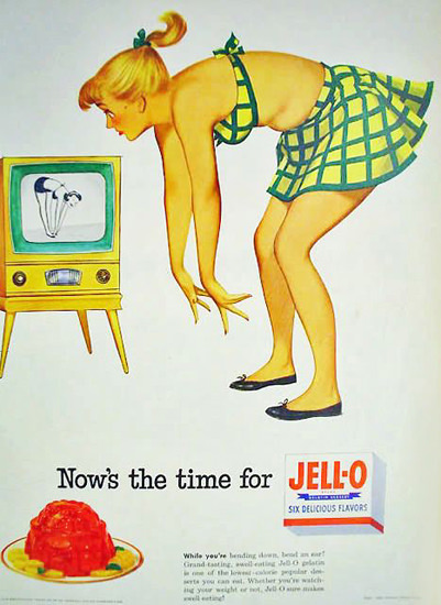 Jell-O Nows The Time For Get Rid Of Your Pounds 1950s | Sex Appeal Vintage Ads and Covers 1891-1970