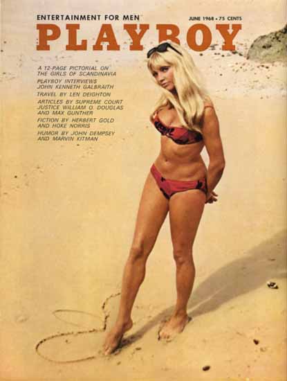 Jennie Wallace Playboy Magazine 1968-06 Copyright Sex Appeal | Sex Appeal Vintage Ads and Covers 1891-1970