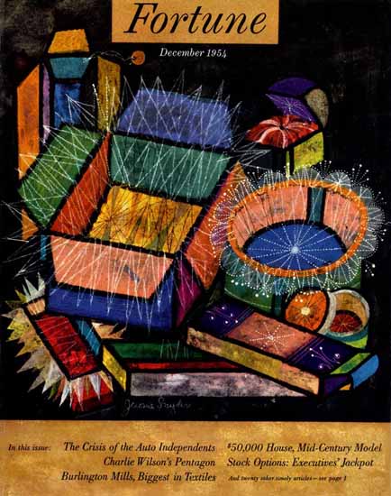 Jerome Snyder Fortune Magazine December 1954 Copyright | Fortune Magazine Graphic Art Covers 1930-1959