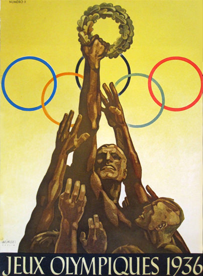 Jeux Olympiques 1936 Olympic Games Berlin 1 | Vintage Ad and Cover Art 1891-1970