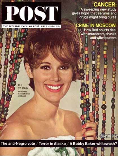 Jill St John Saturday Evening Post 1964_05_09 | Sex Appeal Vintage Ads and Covers 1891-1970