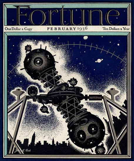 John A Cook Fortune Magazine February 1936 Copyright | Fortune Magazine Graphic Art Covers 1930-1959