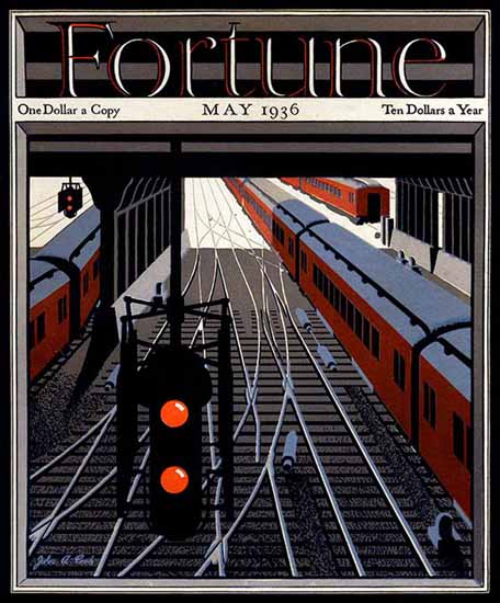 John A Cook Fortune Magazine May 1936 Copyright | Fortune 1930-1959 John A Cook Fortune Magazine May 1936 Copyright | Fortune Magazine Graphic Art Covers 1930-1959