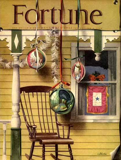 John Atherton Fortune Magazine December 1942 Copyright | Fortune 1930-1959 John Atherton Fortune Magazine December 1942 Copyright | Fortune Magazine Graphic Art Covers 1930-1959