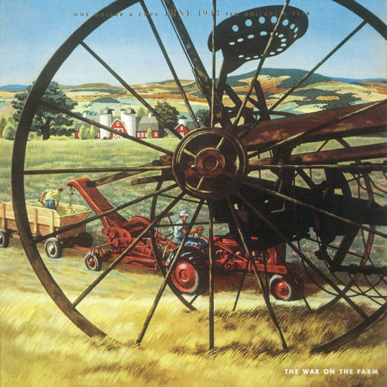 John Atherton Fortune Magazine June 1943 Copyright crop | Best of 1940s Ad and Cover Art