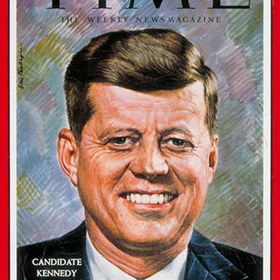 John F Kennedy Time Magazine 1960-11 by Boris Chaliapin crop | Best of 1960s Ad and Cover Art