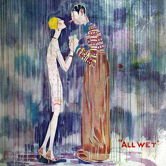 John Held Jr Life Magazine All Wet 1925-10-29 Copyright crop | Best of 1920s Ad and Cover Art