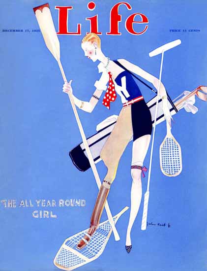 John Held Jr Life Magazine All Year Girl 1925-12-17 Copyright Sex Appeal | Sex Appeal Vintage Ads and Covers 1891-1970