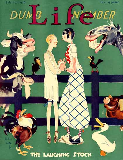 John Held Jr Life Magazine Laughing Stock 1926-07-29 Copyright | Life Magazine Graphic Art Covers 1891-1936