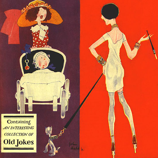 John Held Jr Life Magazine Old Jokes 1927-05-19 Copyright crop | Best of 1920s Ad and Cover Art