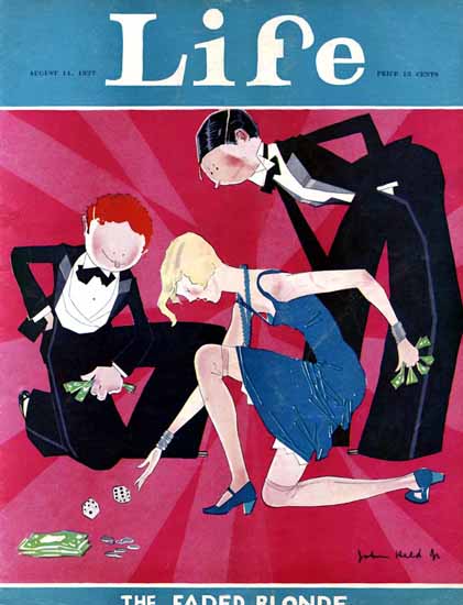 John Held Jr Life Magazine The Faded Blonde 1927-08-11 Copyright | Sex Appeal Vintage Ads and Covers 1891-1970