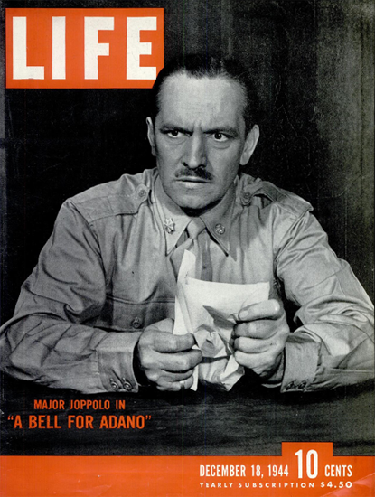 John Hodiak Actor 18 Dec 1944 Copyright Life Magazine | Life Magazine BW Photo Covers 1936-1970