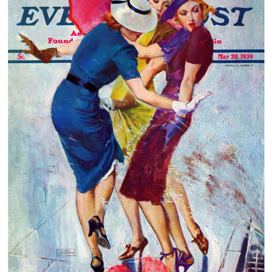 John La Gatta Saturday Evening Post Splashed 1939_05_20 Copyright crop | Best of Vintage Cover Art 1900-1970