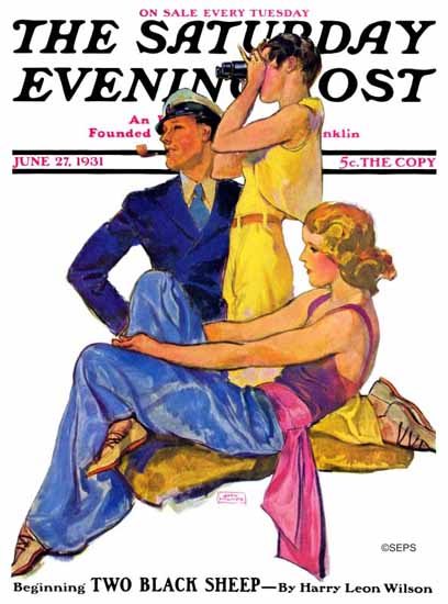 John La Gatta Saturday Evening Post The Newport Set 1931_06_27 | Sat Eve Post 1931-69 John La Gatta Saturday Evening Post The Newport Set 1931_06_27 | The Saturday Evening Post Graphic Art Covers 1931-1969