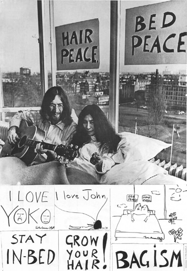 John Lennon And Yoko Ono Hair Peace Bed Peace | Sex Appeal Vintage Ads and Covers 1891-1970
